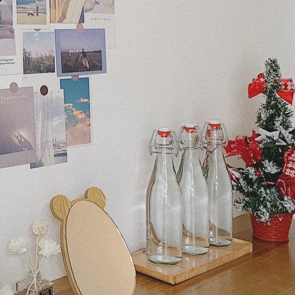 Chai thủy tinh nắp gài 500ml - Ly tách miền Trung