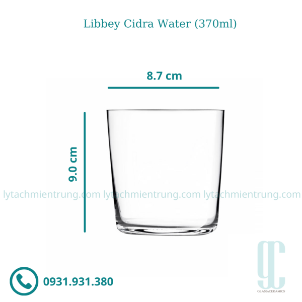 Ly thủy tinh Libbey Cidra Water (370ml)