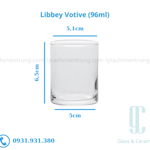 Ly thủy tinh Libbey Clear Lite Votive (96ml)