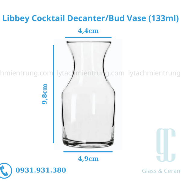 Lọ thủy tinh Libbey Cooktail Decanter/Bud Vase (133ml)