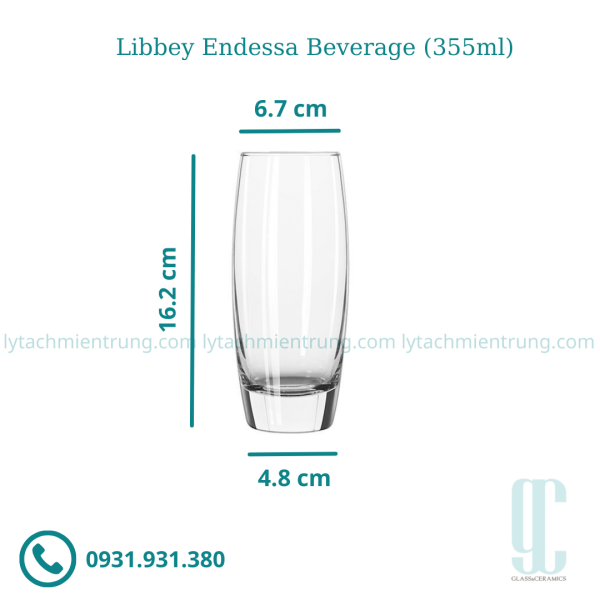 Ly thủy tinh Libbey Endessa Beverage (355ml)