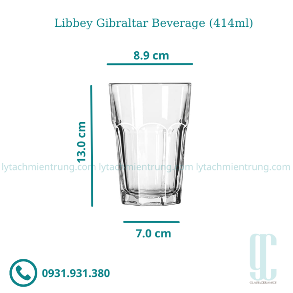 Ly thủy tinh Libbey Gibraltar Beverage (414ml)