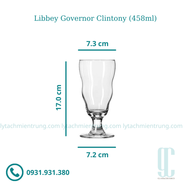 Ly thủy tinh Libbey Governor Clintony (458ml)