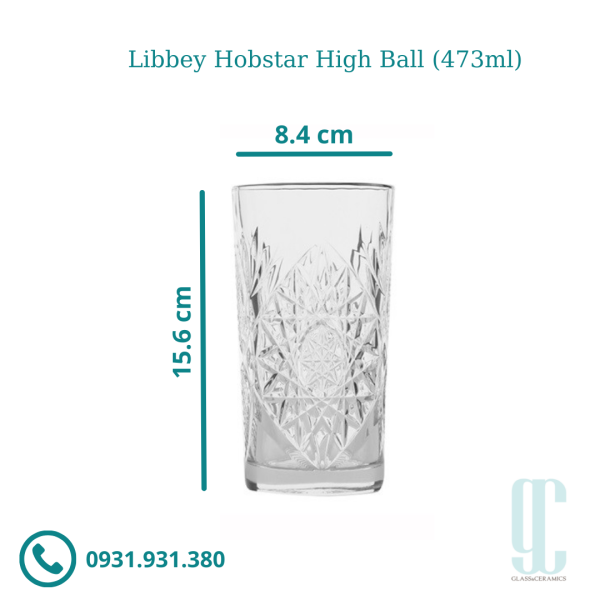 Ly thủy tinh Libbey Hobstar High Ball (473ml)
