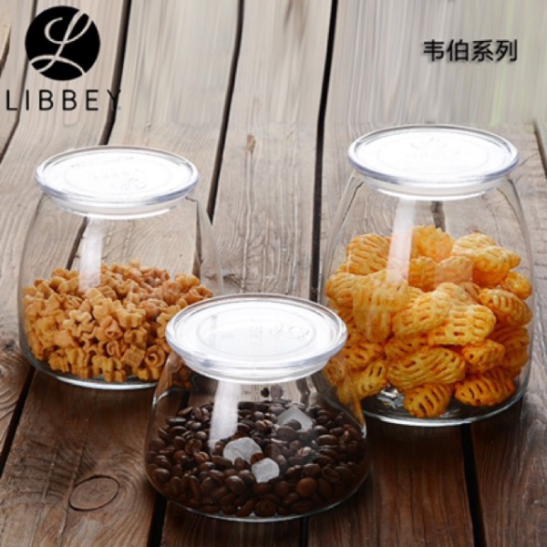 Ly thủy tinh nắp nhựa Libbey Vibe Jar (500ml)