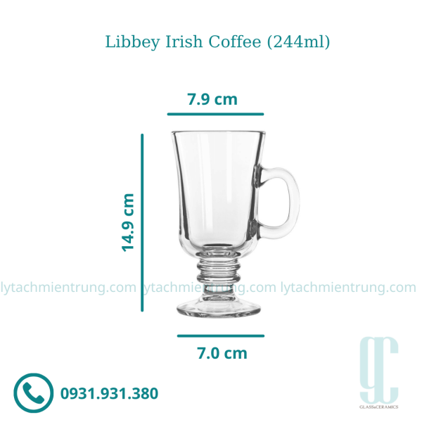 Ly thủy tinh Libbey Irish Coffee (244ml)