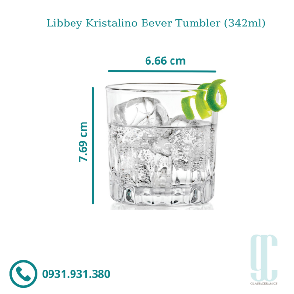 Ly thủy tinh Libbey Kristalino OF. Tumbler (313ml)