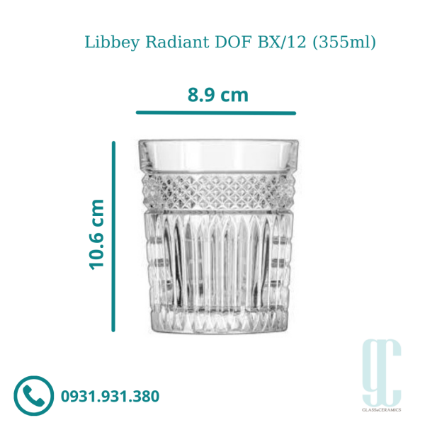 Ly thủy tinh Libbey Radiant DOF  (355ml)